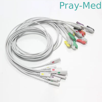 kopen Kangmei 10 de Kabel Tweelingpin clip connector proximal 1m van het Loodecg electrocardiogram online vervaardiging