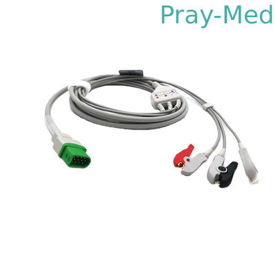 kopen 12 de Kabel AHA van Pin Connector ECG Compatibel voor Paspoort V V12 V21 van Mindray Datascope online vervaardiging