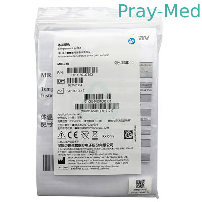 kopen Originele Mindray 2pin herbruikbare huidoppervlaktemperatuur sonde MR403B MR404B online vervaardiging
