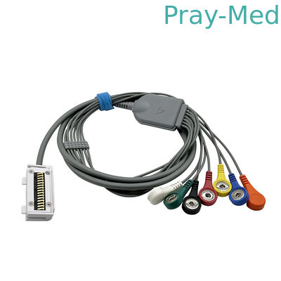 kopen Meditech Cardiup ECG Holter kabel voor CardiUP!3 CardiUP!12 7-kanaal snap connector TPU Jacket online vervaardiging