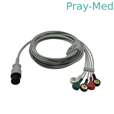 kopen General GE Marquette 5 Leadwires EKG kabel met Snap 6pins online vervaardiging