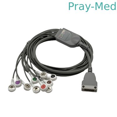 kopen Koperen geleiderecg Geduldige Kabel, Kabel 10/12 van TPU ECG Holter Lood met Breuk online vervaardiging