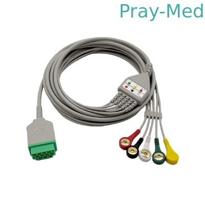 kopen Geduldige Kabels van Duitsland Ecg, 5 leiden Norm van van de Kabelce/ISO van GE de Ééndelige ECG online vervaardiging