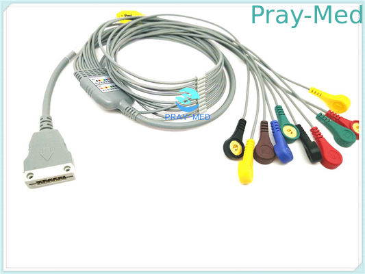 kopen Koperen geleiderecg Geduldige Kabel, Kabel 10/12 van TPU ECG Holter Lood met Breuk online vervaardiging