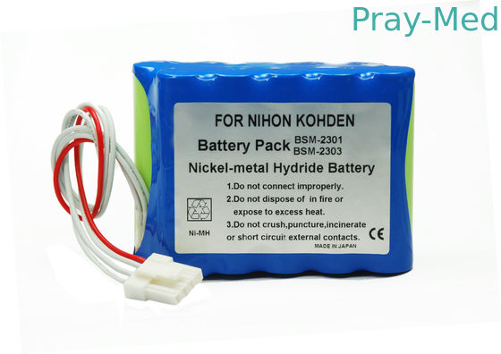 kopen de Medische Navulbare Batterij van 12v 3800mAh voor Nihon Kohden BSM2301/BSM2301K/BSM2303C online vervaardiging