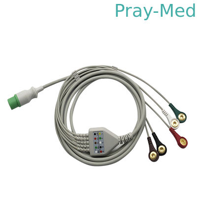 kopen Klasse II Directe MEK verbindt 3/5 Lood 6 het Jasjebreuk van Pin Ecg Cable TPU online vervaardiging