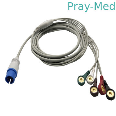 kopen 5 Kabel van Ecg van de lood6pin MEK de Fysiocontrole met Snuifje Onverwacht Beëindigen online vervaardiging