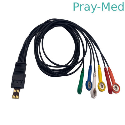 kopen 4.0mm TPU 4/6 de Kabel van Loodschiller Ecg voor MT101 MT-200 Ecg Holter online vervaardiging