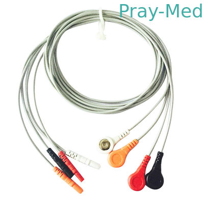 kopen TPU-Jasje Spacelabs ECG Holter Cable 4 Lood Din1.5 Onverwacht Grey Color online vervaardiging