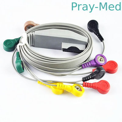 kopen Het electrocardiogramkabel van Mortaraholter voor Geduldige van TPU Materiële 6 Maanden Garantie 90cm online vervaardiging
