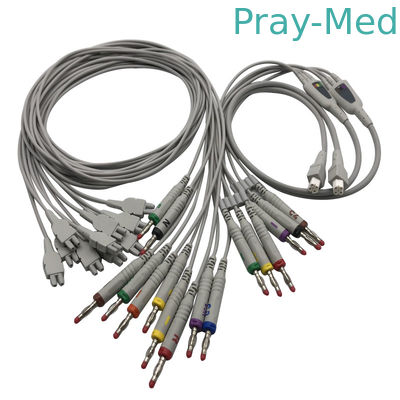 kopen Edan 18 leidt ecg ekg kabels voor SE-18 SE-1515 Tweelingpin length TPU online vervaardiging
