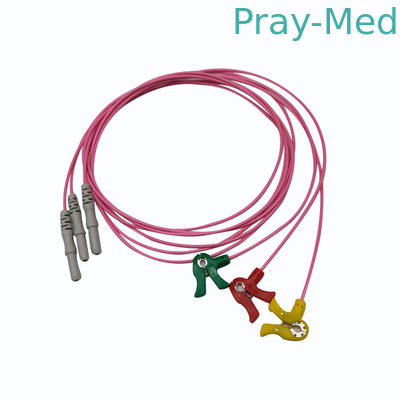 kopen het Type van 3Lead 5Lead DIN Geduldig de Kabeltpu Jasje Leadwire van CEI AHA ECG online vervaardiging