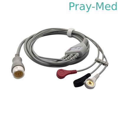 kopen HP/HP 3 Lood Geduldige Kabel voor Ecg-Machine 12 Pin Connector 3.6m TPU online vervaardiging