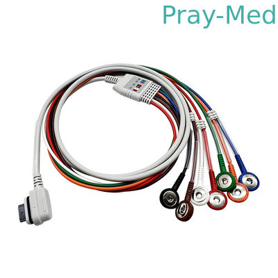 GE-Makrelen 7 Kabelaha Onverwachte ECG Geduldige Kabel de Hoofd van Holter Recorder ECG