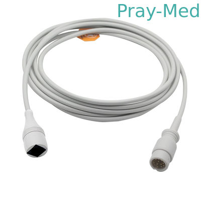 Kabel 12 Pin Connector Grey 3m van de Comenibp Invasieve Bloeddruk TPU-Jasje