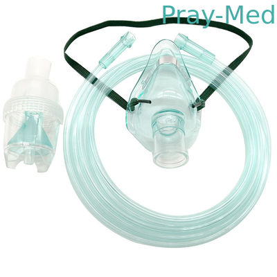 Materiaal van het Masker niet Giftige pvc van de Oxyaider het Pediatrische Verstuiver met Buizenstelsel en Kamer