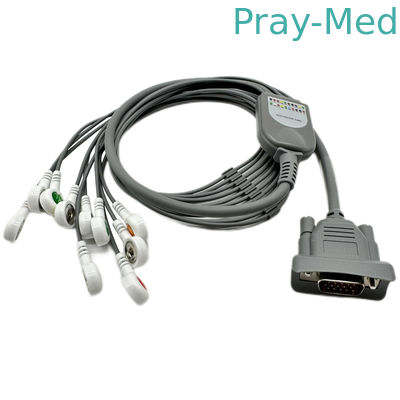 10 lood ECG Holter Cable Snap Connector Compatible Peking Meigaoyi mgy-02