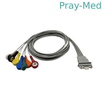 Schiller Medilog AR12 plus 7 Lood ECG Holter Patient Cable 1m Onverwachte Schakelaar