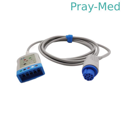 Datex Ohmeda Cardiocap Ecg Patiëntkabel met Grabber Snap End Cb-72395r