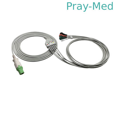Drager Siemens 7Pin één stuk Kabel en Leadwire 3.6m TPU jacker
