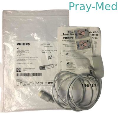 Oorspronkelijke 12pins ECG kabel 5 Lead 989803145061 M1668A 2,4m