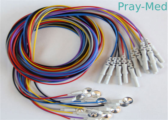 Kleurrijke Eeg-Elektrode GLB met Kleurrijke Eeg-Looddraden 10pcs/Reeks