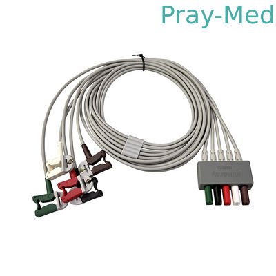 Originele Mindray ECG Leadwires EL6503A 0010-30-42729 5 lead TPU jas
