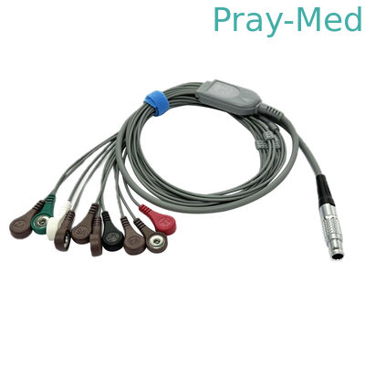 Compatibele Landcom 10-lead recorder EKG Holter Kabel snap, 10 pin connector