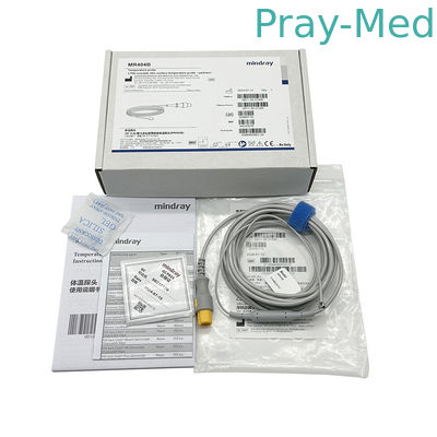 Mindray Pediatrische Neonatale Herbruikbare Huid Temperatuur Probe MR404B 3m/10ft Grijze kabel