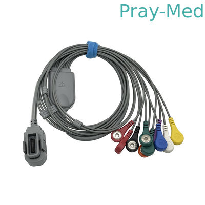 NORAV 10 Lead ECG Holter Cable Met Snap Ends 20pin connector