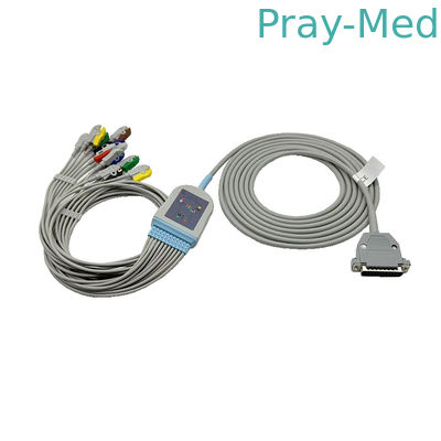 Micromed eenstuk 25pin EKG kabel 11-Lead Clip IEC