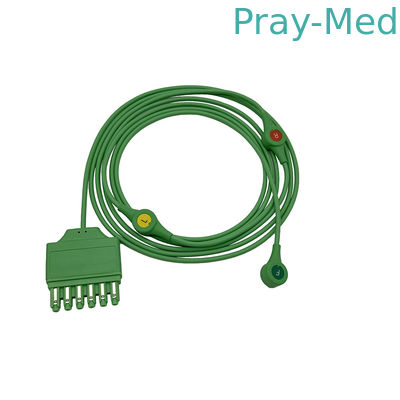 Herbruikbare Drager 3 Leadwire ECG MonoLead Cable ECG Leadwire Snap MS14555