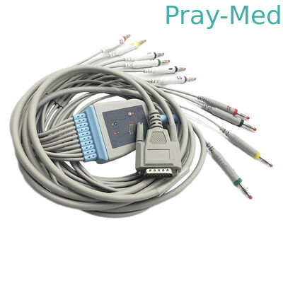 Goldway/de Kabel van Nihon Kohden Ecg, 5.0mm Dia Mindray Ecg Kabeldb 15 Speld