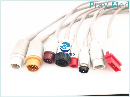 AAMI Mindray/de Kabel van Spacelabs Ibp, 6 de Bloeddrukkabel van de Speldschakelaar