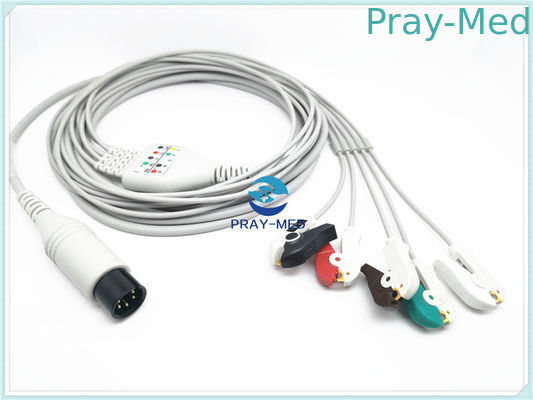 AAMI 6 Speld 5 Loodecg Geduldige Kabel voor Spacelabs/Mindray 3.6m Lengte