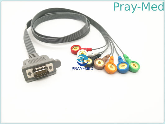 DMS 15 Geduldige Kabel 1m van Pin Connector ECG Lengte met Ce, ISO