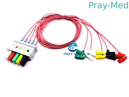 8 speld HP 5 de Kabel van Loodecg, de Boomstamkabel 3.6m van M2406A/van M1733a Ecg Lengte