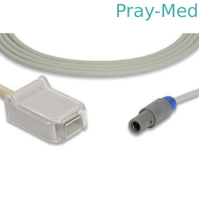 2m Volwassen TPU SpO2 Uitbreidingskabel Vrouwelijke 5 Pin Lemo Connector