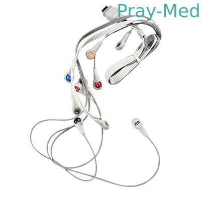 OEM Holter Cable ECG Nihon Kohden Leadwire voor ECG-Registreertoestel rac-2512