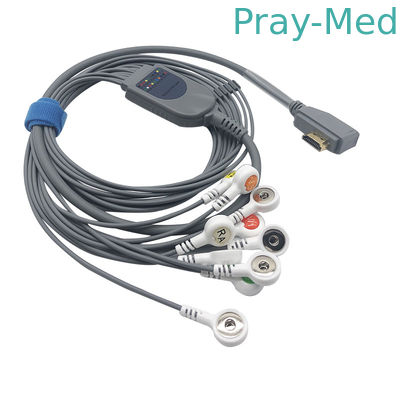 ECG 10 Lood 1.1m Ecg-Draden voor de Slimme schakelaar van Holter Recording System HDMI