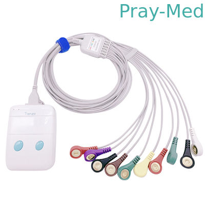 TPU-Jasje 1.1m ECG Holter Cable 10 Lood Compatibel met Registreertoestel