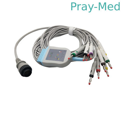 Kenz 16 Speld 10 Lood 3.6m electrocardiogramdraad met Banaanbeëindigen 63050074 63050075 PC-104