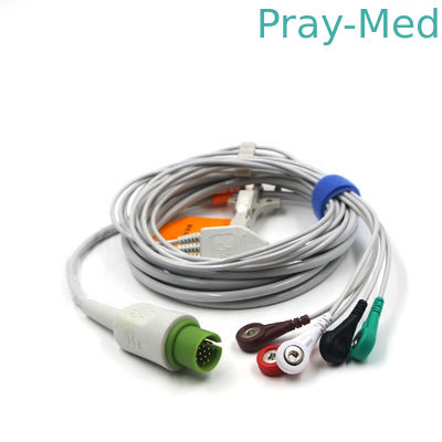 Spacelabs 5 Lood ecg telegrafeert met onverwacht eind Volwassen/Pediatrische 17 Pin Connector 3.6m
