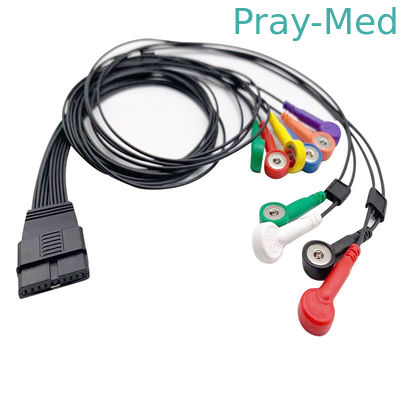 Holterecg Kabel 10 Lood van TPU 1.2m voor Schiller MT-200 MT-101