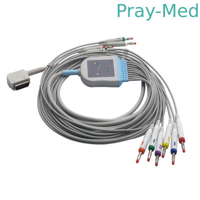 Kenz 108/109 Ecg-Kabels en Leadwires, de Geduldige Kabel van Ecg met Banaan/DIN 3,0