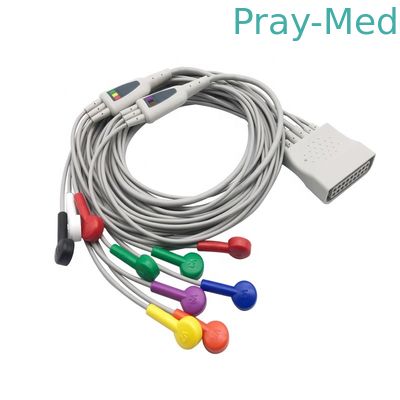 12-lood leadset Kenmerkende ECG ST80i kabel AHA 1.5m voor HP 989803180121 989803180131