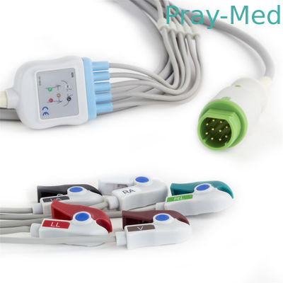 Siemens Drager 5 Loodecg Geduldige Kabel voor Geduldige Monitor 10 Pin Connector met snuifje/onverwacht eind