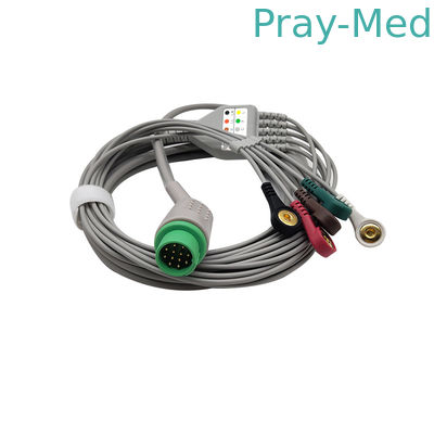 Biolight 5 de Draden12pin TPU Jasje van het Loodecg Beschikbaar Ecg Lood