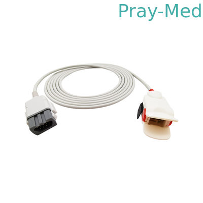 MC Volwassen Spo2 van GE Ohmeda OXY F4 Sensor voor de Geduldige Grijze Witte Kleur van het Monitor Zachte Uiteinde