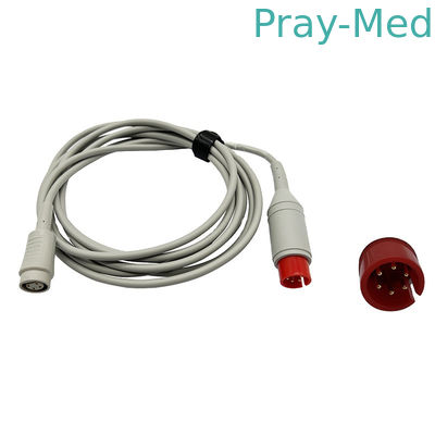 Ronde Invasieve Bloeddrukkabel Mindray 6pin aan de Adapterkabel van 4pin IBP